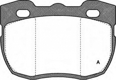 OPEN PARTS bpa026700 -  Комплект тормозных колодок, дисковый тормоз